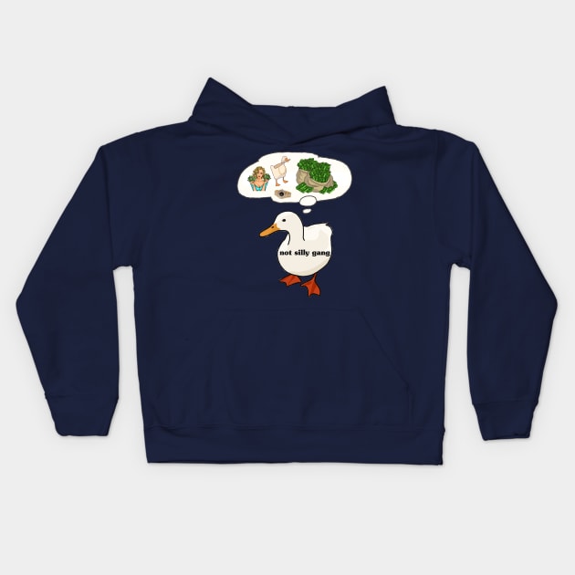 Not SIlly Goose Gang Kids Hoodie by BURBS